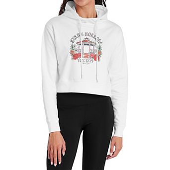 Juniors' Gilmore Girls Stars Hollow Gazebo Floral Cropped Hoodie