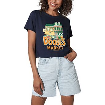 Juniors' Gilmore Girls Dooze's Market Cropped Graphic Tee