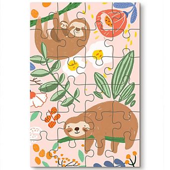 Hinkler Journey of Something Sloth 24 pc Jigsaw Puzzle Whimsical Animal Scene