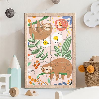 Hinkler Journey of Something Sloth 24-Piece Jigsaw Puzzle Whimsical Animal Scene