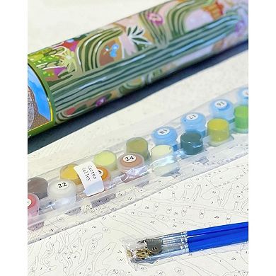 Journey of Something Paint By Numbers Cactus Valley Canvas Craft Kit