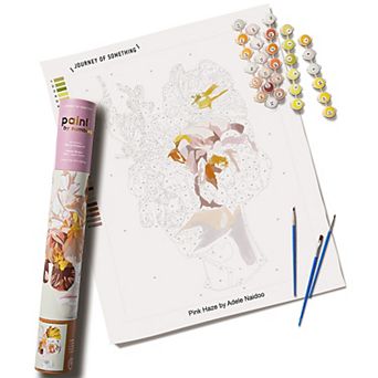 Journey of Something Paint By Numbers Pink Haze Canvas Craft Kit