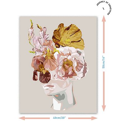 Journey of Something Paint By Numbers Pink Haze Canvas Craft Kit