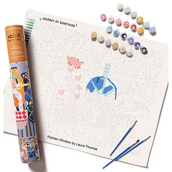 Journey of Something Paint By Numbers Kitchen Window Craft Kit
