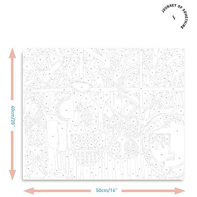 Journey of Something Paint By Numbers Kitchen Window Craft Kit