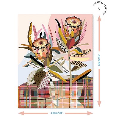 Journey of Something Paint By Numbers Two Proteas Craft Kit