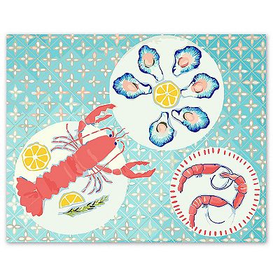 Journey of Something Paint By Numbers Seafood Canvas Craft Kit