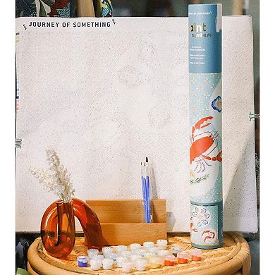 Journey of Something Paint By Numbers Seafood Canvas Craft Kit