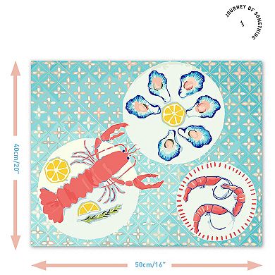 Journey of Something Paint By Numbers Seafood Canvas Craft Kit