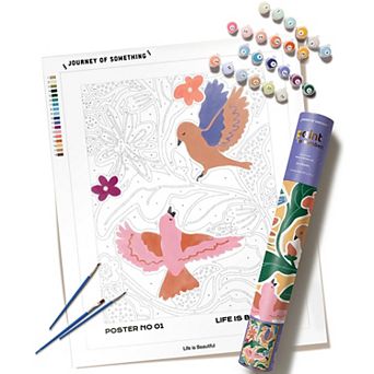 Journey of Something Paint By Numbers Life is Beautiful Craft Kit
