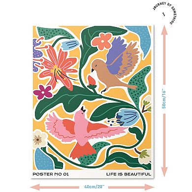 Journey of Something Paint By Numbers Life is Beautiful Craft Kit