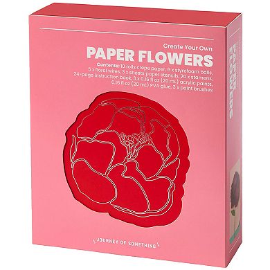 Journey of Something Create Your Own Paper Flowers Craft Kit