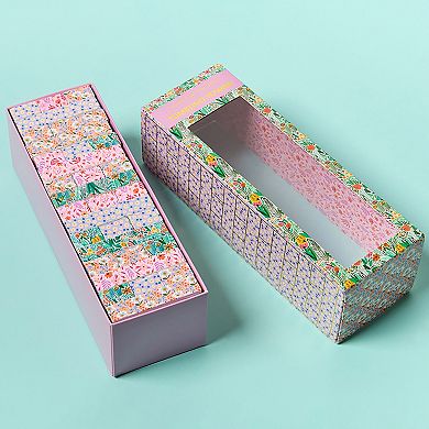 Journey of Something Floral Tumbling Tower Classic Wooden Blocks Stacking Game