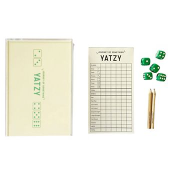 Journey of Something Luxury Yatzy Classic Dice Game Set & Score Pad-Dice-Pencils