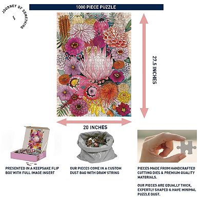 Hinkler Journey of Something 1000-Piece Jigsaw Puzzle Floral Arrangement Scene
