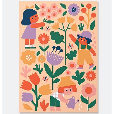 Hinkler Journey of Something Paint By Numbers Flower Patch DIY Art Craft Kit