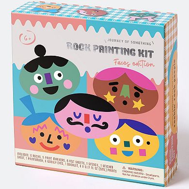 Hinkler Journey of Something Rock Painting Kit - Faces Edition - DIY Craft Kit