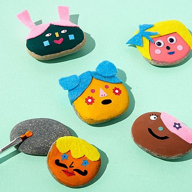 Hinkler Journey of Something Rock Painting Kit - Faces Edition - DIY Craft Kit