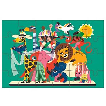 Hinkler Journey of Something Animal Carnival 24 pc Jigsaw Puzzle Playful Scene Magnetic Closure Box
