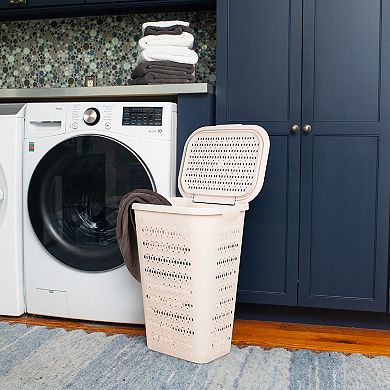 Mind Reader Slim Tapered Laundry Hampers with Lid Set of 2