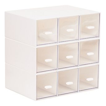 Mind Reader 9-Drawer Stackable Desktop Storage Organizer