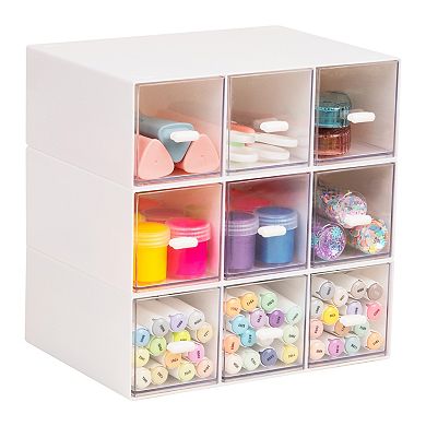 Mind Reader 9-Drawer Stackable Desktop Storage Organizer