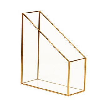 Mind Reader Vertical Glass File Holder