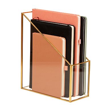 Mind Reader Vertical Glass File Holder