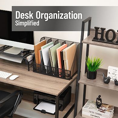 Mind Reader 5-Compartment Vertical File Organizer