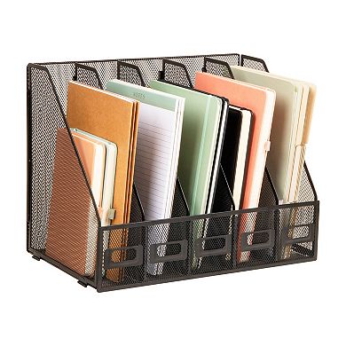 Mind Reader 5-Compartment Vertical File Organizer