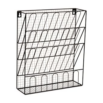 Mind Reader Metal Wire Desktop Organizer with Multi-Compartment Design