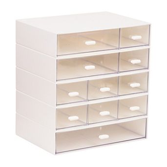 Mind Reader Stackable Craft Organizer with 10 Drawers