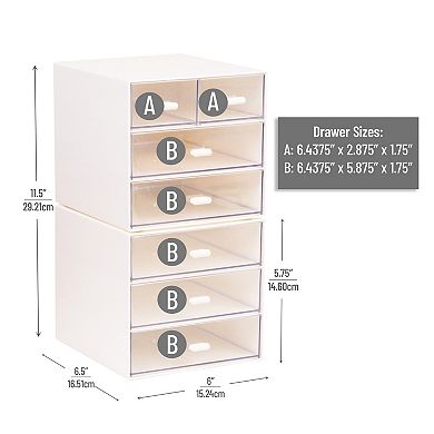 Mind Reader Stackable 7-Drawer Desktop Storage Organizer