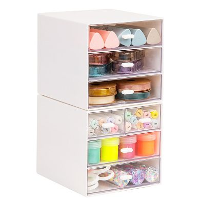 Mind Reader Stackable 7-Drawer Desktop Storage Organizer