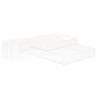Mind Reader 3 pc Acrylic Desktop Organizer Set