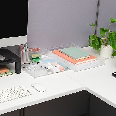 Mind Reader 3-Piece Acrylic Desktop Organizer Set