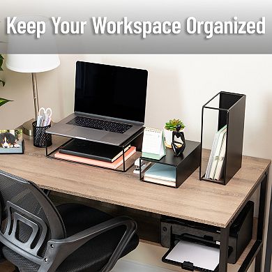 Mind Reader 3-Piece Metal Desktop Riser Set