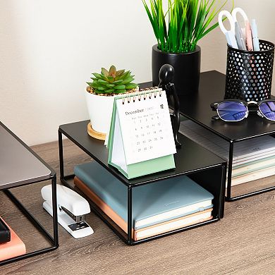 Mind Reader 3-Piece Metal Desktop Riser Set