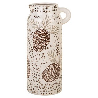 Tall Pinecone Vase With Handle