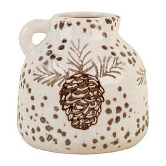 Small Pinecone Vase With Handle