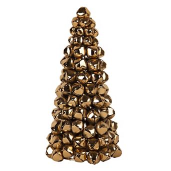Gold Tone Bell Tree Table Decor