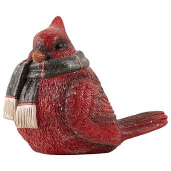 Cardinal With Scarf Table Decor
