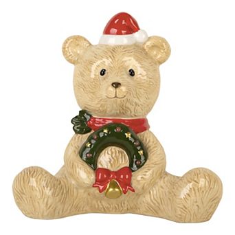 Teddy Bear With Wreath Table Decor