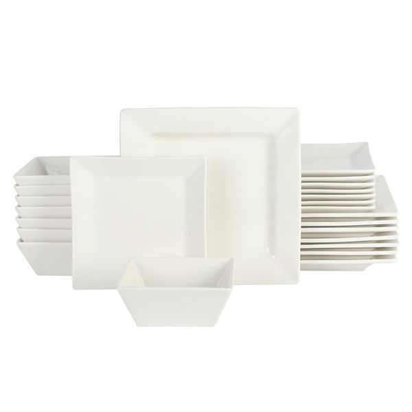 DUBLINER バーボンカスク & ファイネスト 4本セット Gibson Home Zen Buffet Hard Square 24 Piece Porcelain Dinnerware Set