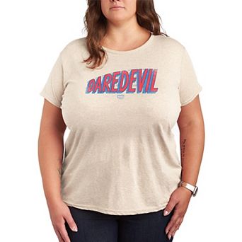 Plus Size Marvel Daredevil Logo Graphic Tee