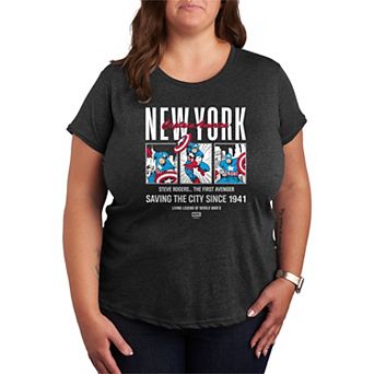 Plus Size Marvel Captain America Graphic Tee