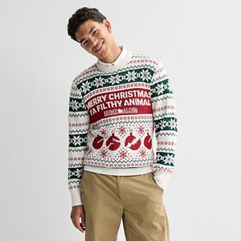 Men's Home Alone Filthy Animal Christmas Sweater