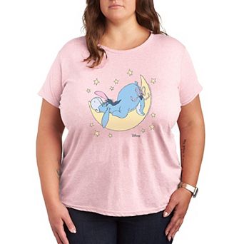 Plus Size Disney's Winnie The Pooh Eeyore Moon & Stars Graphic Tee