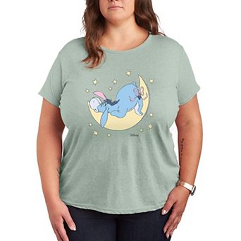 Plus Size Disney's Winnie The Pooh Eeyore Moon & Stars Graphic Tee