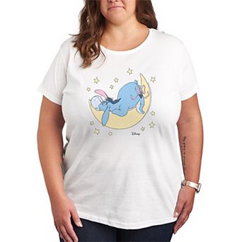 Plus Size Disney's Winnie The Pooh Eeyore Moon & Stars Graphic Tee